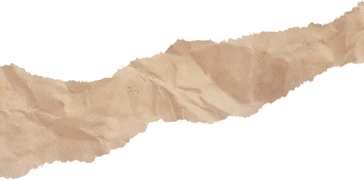 Aesthetic Strip of Brown Torn Paper